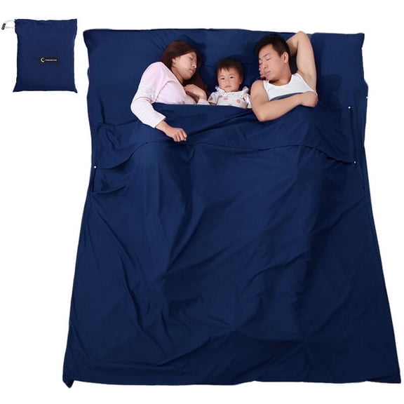 Portable Sleeping Sheets for Backpacking, Lightweight Packable Ultralight Travel Sheet for Adults
