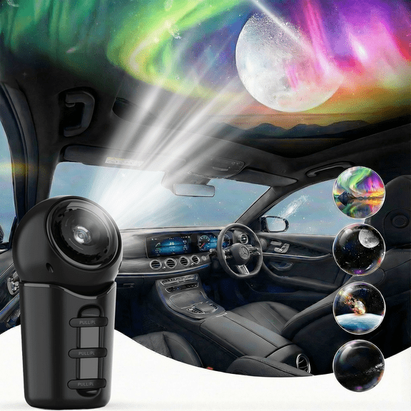 LED Night Light, Galaxy Projector 4-in-1 HD Star Projector for Bedroom & Ideal Gift for Birthday Valentines Day