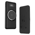 thumbnail image 1 of Portable Slim Power Bank Compatible with Samsung S21 FE includes Digital Display Screen, 3 Cables Included! (Black), 1 of 5