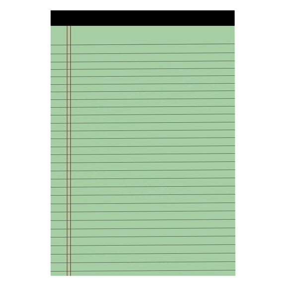 Portable Small 5x8 Inch Lined Writing Notepad, Ink-Proof Perforated Memo Pad for Bedroom Kitchen Home Daily List & Schedule Recording,Green