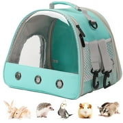 Portable Small Animal Carrier for Guinea Pig Bird Rabbit Turtle Hedgehog Travel Outdoor Hangbag