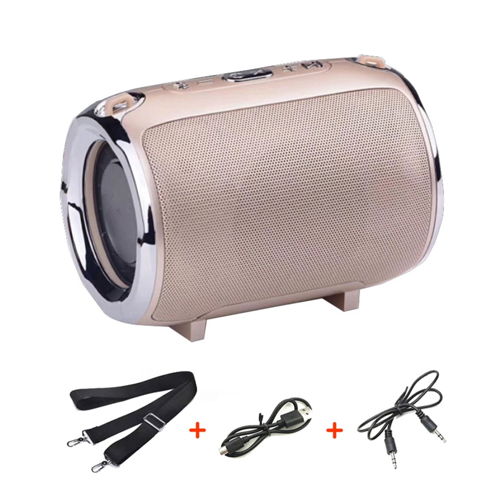 Portable Small Bluetooth-Compatible Speaker With FM Radio Bass Music Stereo Subwoofer Soundbox For Computer Phones