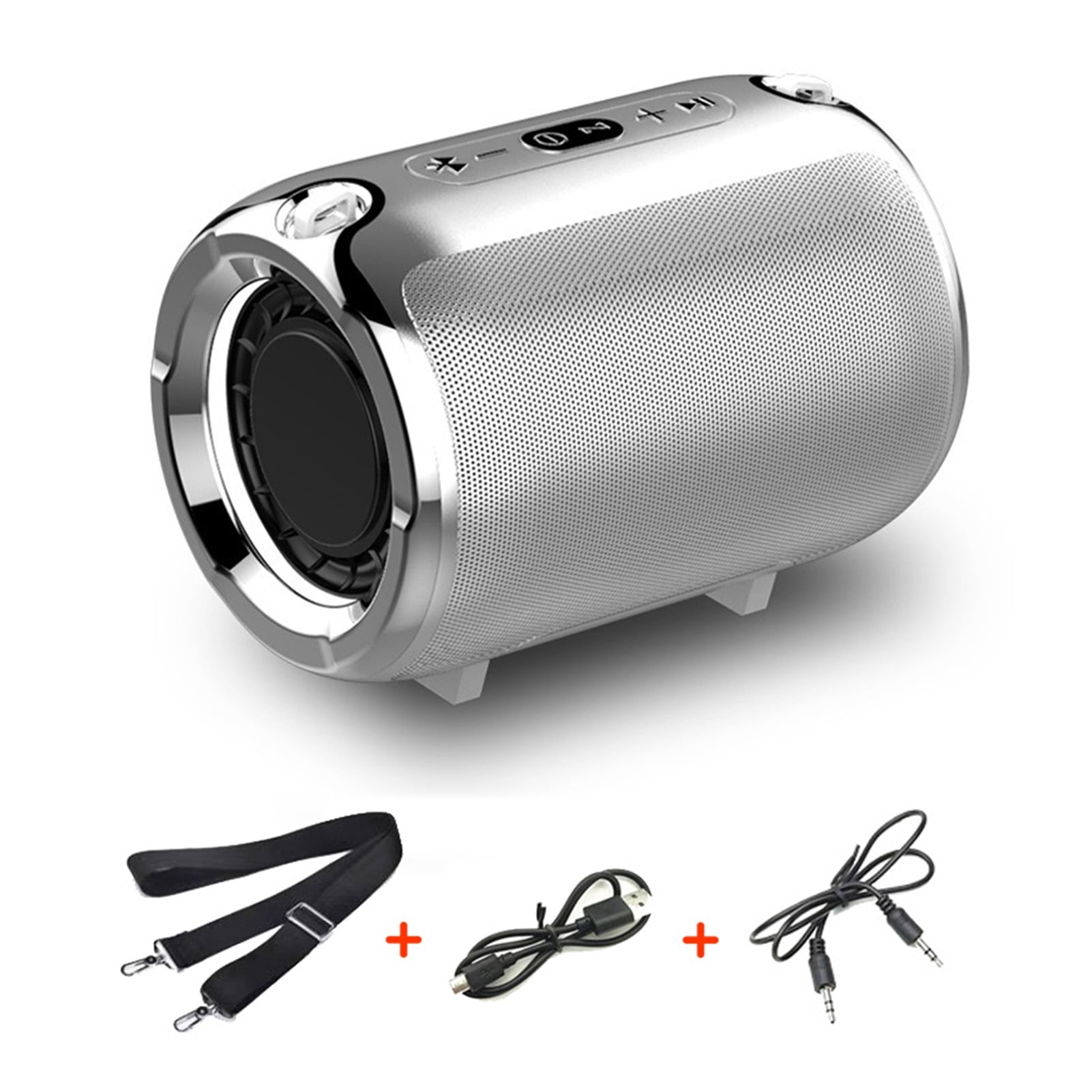 Portable Small Bluetooth-Compatible Speaker With FM Radio Bass Music Stereo Subwoofer Soundbox For Computer Phones ,Clear Distortion-Free