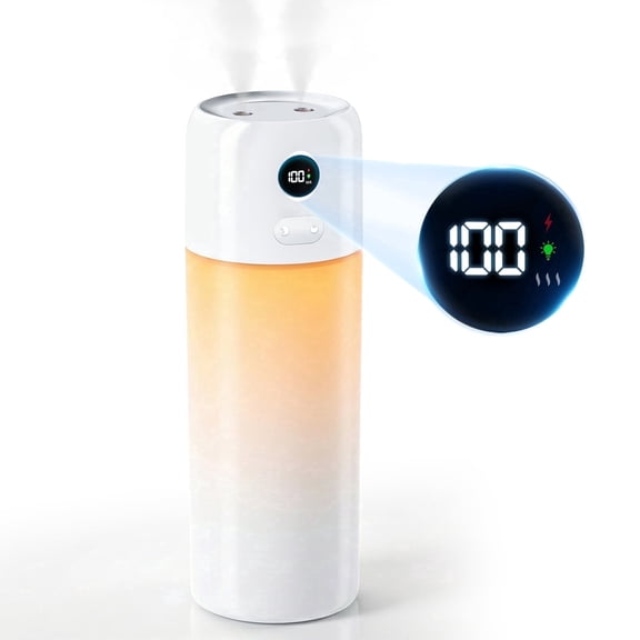 Portable Small Cool Air Mist Humidifiers, Mini Humidifiers for Bedroom / Plants / Travel / Indoor