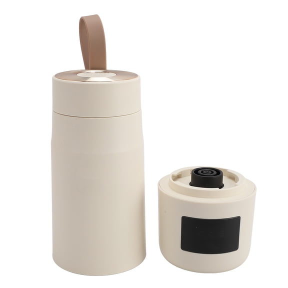 Portable Small Electric Kettle Fast Heating 300ML Stainless Steel Travel Water Boiler Cordless Mini Thermal Mug 10 Inches