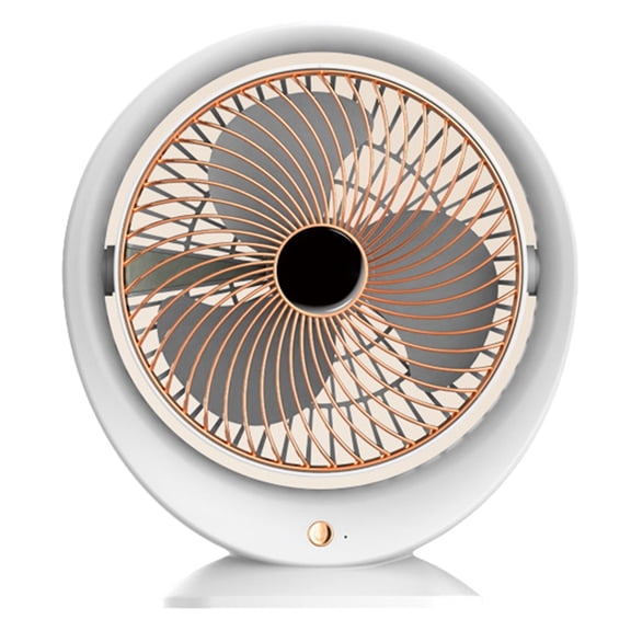 Portable Small Fan Desktop USB Fan Home Dormitory High Wind Power Rose Gold
