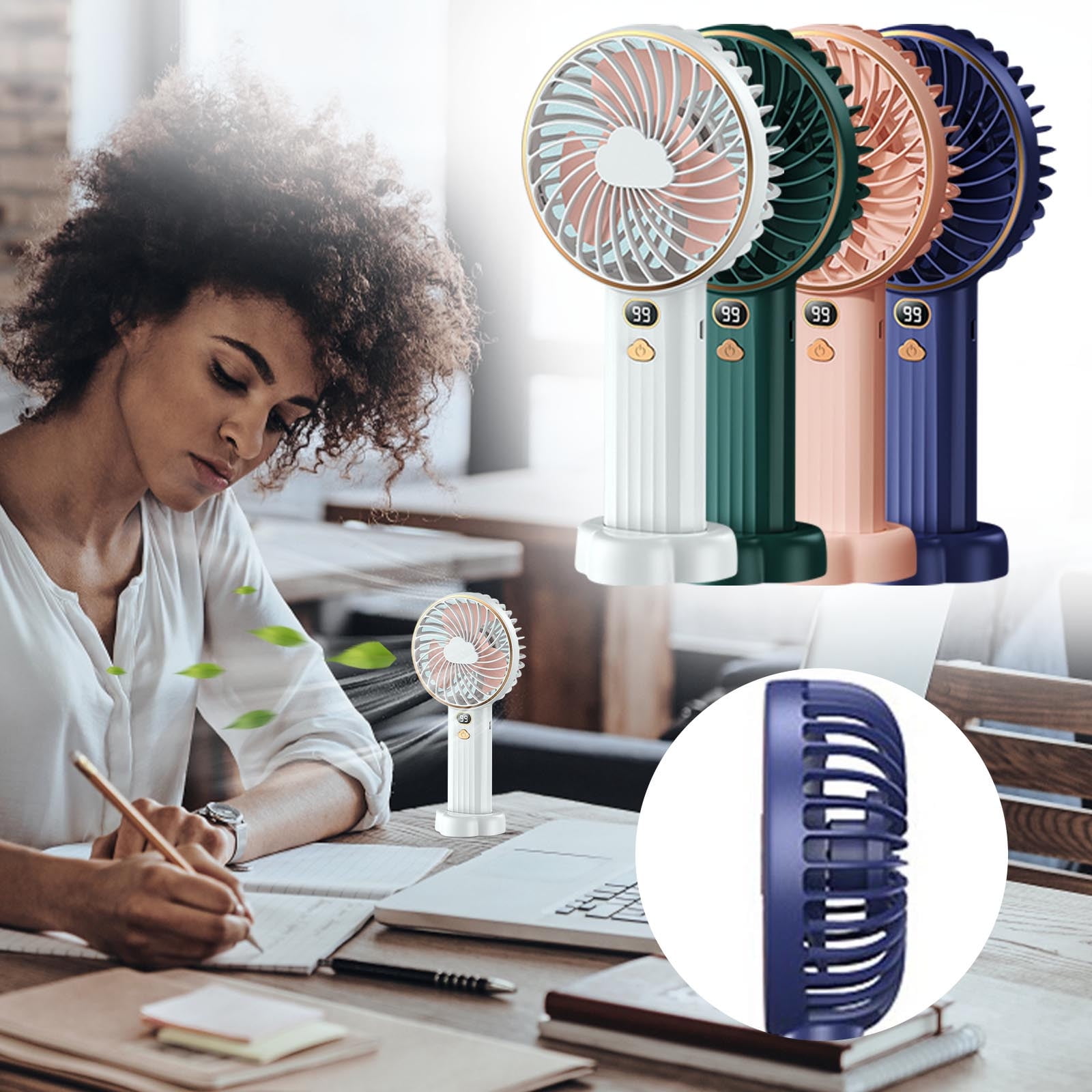 SKDOGDT Small Fan Clip Fan Household Portable Handheld Electric Fan