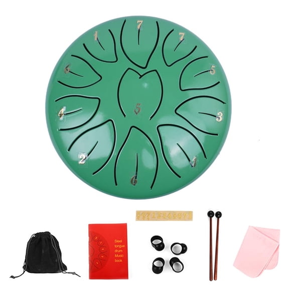 Portable Small Healing Drum Portable Handpans Drum Percussions Instrument 11 Tone Small Steel Tongue Drum Musical Toy