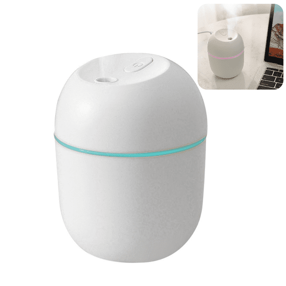 Portable Small Humidifier, USB Personal Desktop Humidifier for Car, Office Room, Bedroom, Auto Shut-Off, 2 Mist Modes, Super Quiet