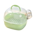 thumbnail image 1 of Portable Small Pet Carrier with Clear Panoramic View, Breathable Travel Cage for Parrots, Hamsters and Small Animals(7.87*7.08*6.29in,Green), 1 of 5