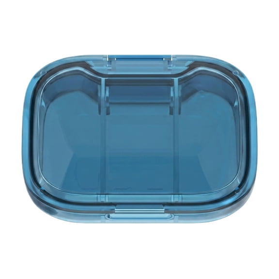 Portable Small Pill Organizer, Compact 3‑Compartment Travel Pill Case, Waterproof Mini Medicine Storage Box for Daily Pharmacy, Jewelry Storage Supplements，2.56*1.77 in.