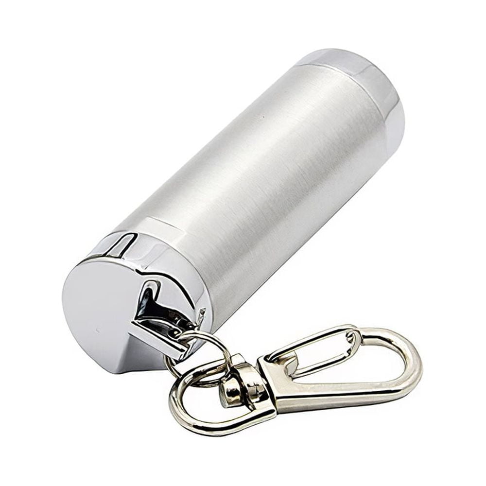 Fashion Portable Ashtray With lid Keychain Pocket Mobile Ashtray auto  aschenbecher Mini Cigarette Metal Bottle Storage