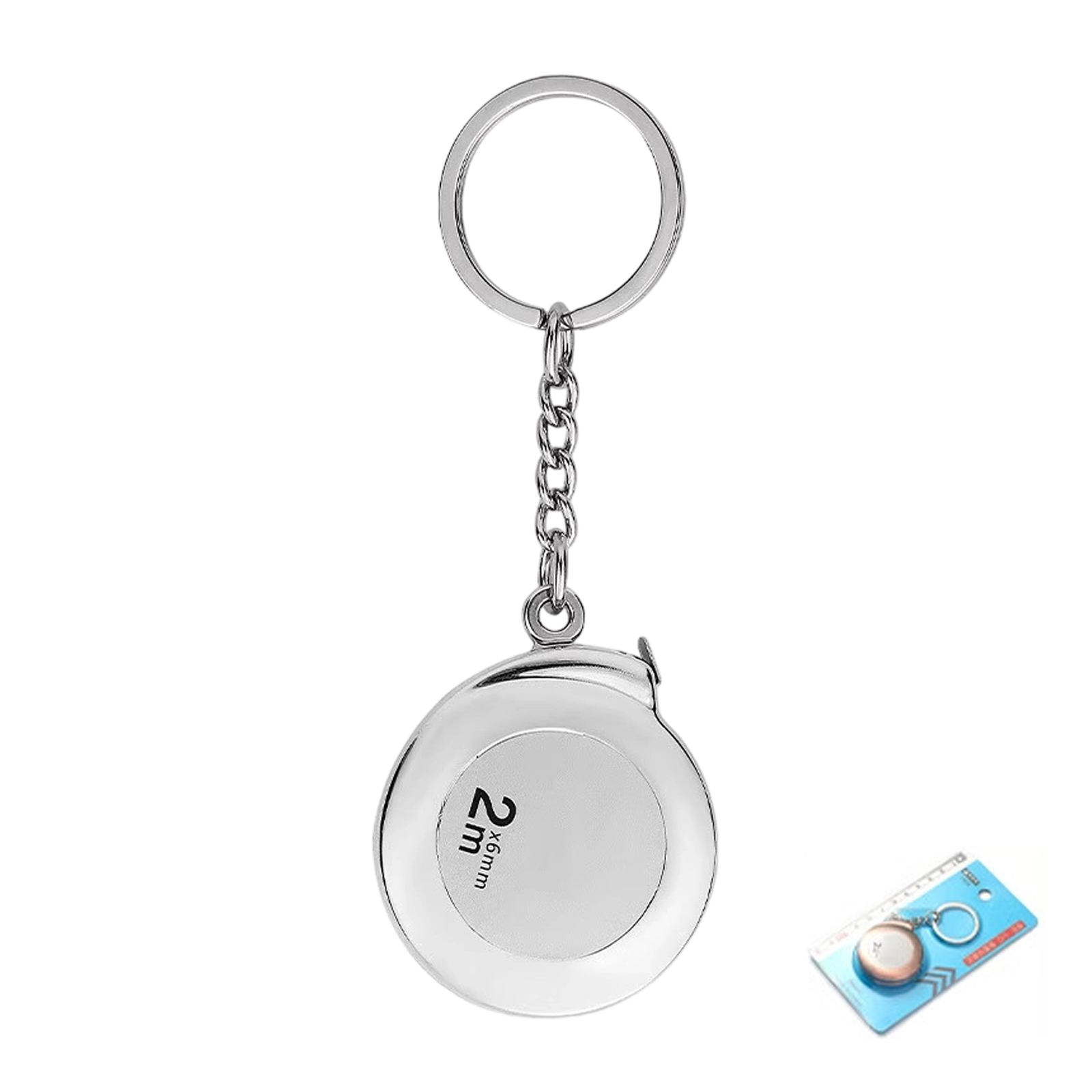 Portable Small Retractable Measure 6.6 Feet Keychain Retractable Ruler ...