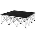 thumbnail image 1 of LEDMOMO Folding Stage Platform Black Aluminum Frame Portable for Outdoor Use, 1 of 17