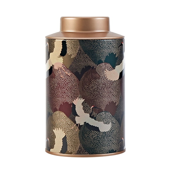 Portable Small Tea Packagings Box Empty Tea Tin Can Vintage Tinplate Containers Tea Sealed Jar