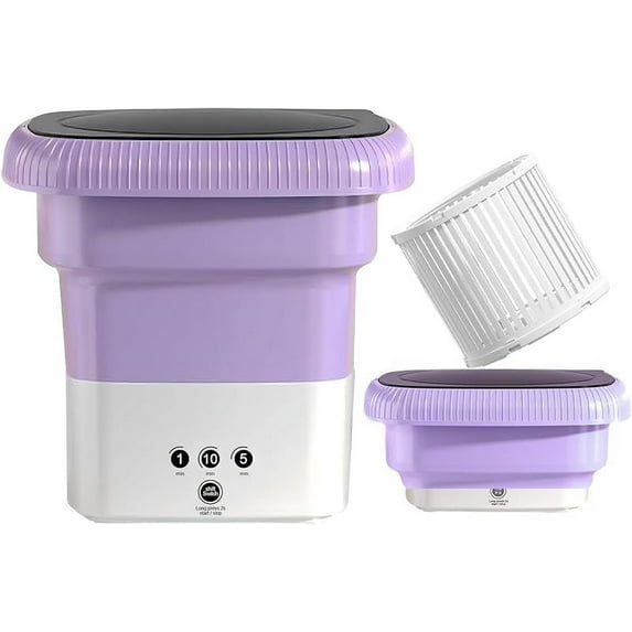 Portable Small Washing Machine,13L Capacity Foldable Mini Washer,Ideal for Baby Clothes, Underwear & Small Items. Perfect for Apartments, Dorms, RVs & Travel (Green)