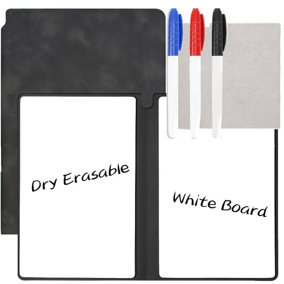 Portable Small Whiteboard,Happon 1 Pack Dry Erase Whiteboard, Reusable Drawing Notebook,Portable Dry Erase Board for Memo, Office Home Supplies Desk Accessories