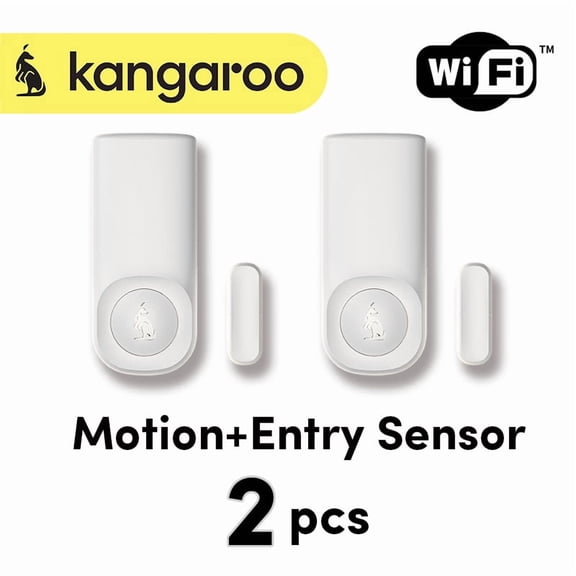 Portable Smart Door/Window Motion Sensor with Mobile App Alarm & Remote Monitoring for Home, Apartment, Hotel & Office Security