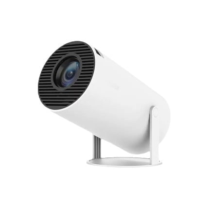 Portable Smart Multimedia Projector, 130" Screen, 180 Rotation, Low Noise 25dB