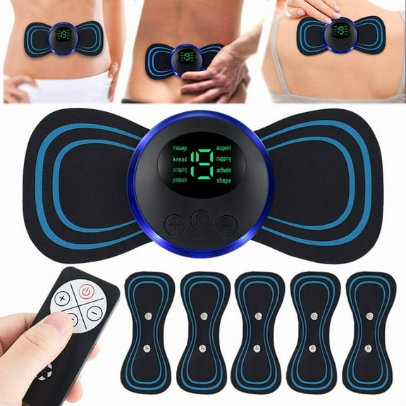 Portable Smart Pulse Massager Sticker For Back and Neck Full Body Muscle Stimulator Pain Relief Device