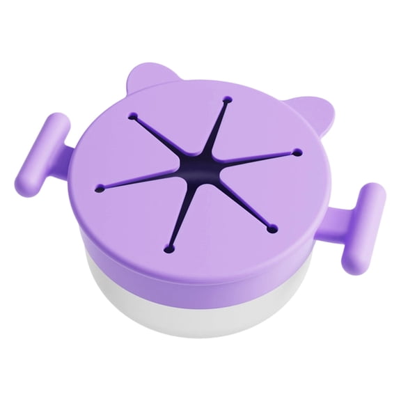 Portable Snacks Cup for Kids with Silicone Cover Stainless Steel Spill Proof Storage Container for Travel Friendly