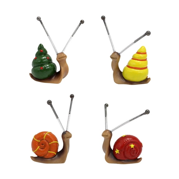 Portable Snails Decor Snails Miniatures Figurines Collection Home Garden Decor Art Ornaments New Year Gifts