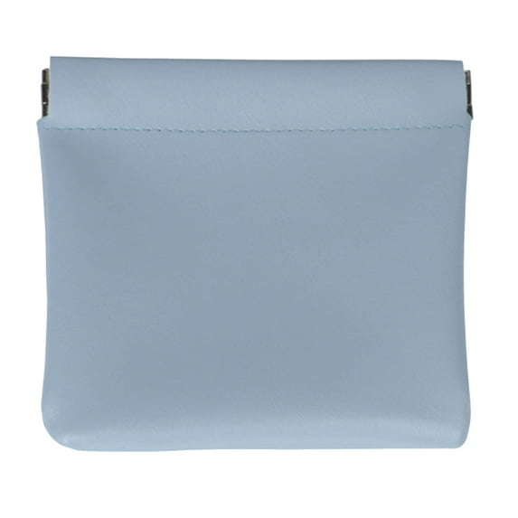 Portable Snap Closure Cosmetic Bag Mini Travel Makeup Pouch For Women Organizer Storage No Zipper Self Closing Design