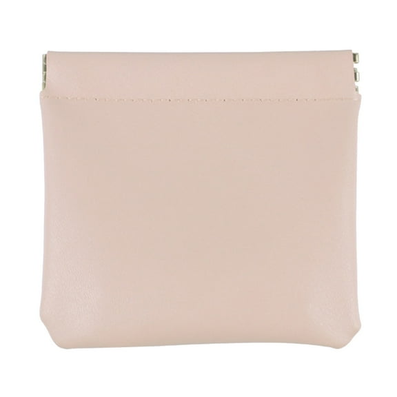 Portable Snap Closure Cosmetic Bag Mini Travel Makeup Pouch For Women Self Closing Small Organizer Storage Without Zipper