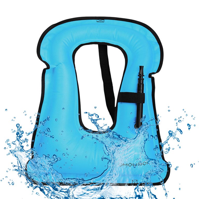 Portable Snorkeling Vest Life Jacket Inflatable Swim Vest Swimming