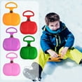 thumbnail image 1 of Portable Snow Sled Board Plastic | High-Speed Winter Skiing Saucer Sled with Large Handle | Non-Slip Seat | For Outdoor Grass Sand Ice Sliding | 49x37cm | 160g, 1 of 6