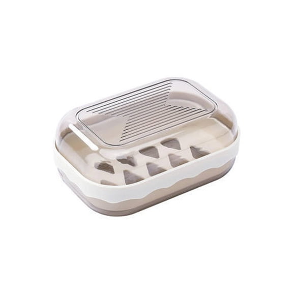 Portable Soap Case Leak-Proof Double Layer With Ventilation Lid For Gym Travel Bathroom Essentials