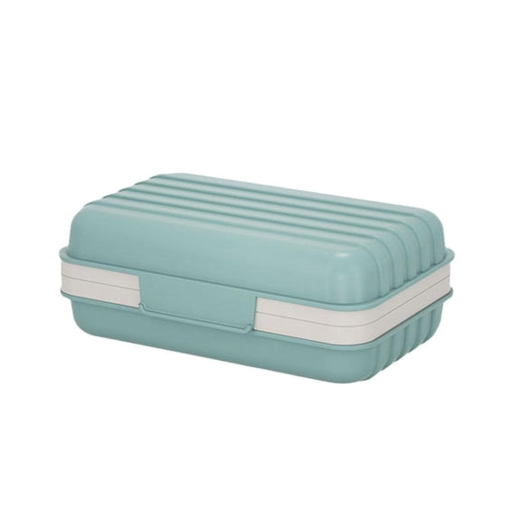 Portable Soap Dish Box Case Holder Lid Shower BathroomTravel Sealed Container AU F8E8
