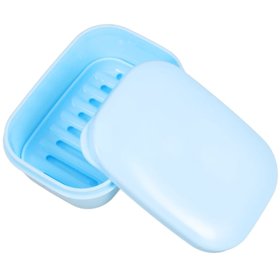 Travel Soap Box Universal Wheel Casters Card Communication Envelope Sky-blue