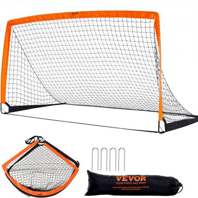 Portable Soccer Goal, 6.5x3.25 ft Kids Backyard Soccer Net, Foldable