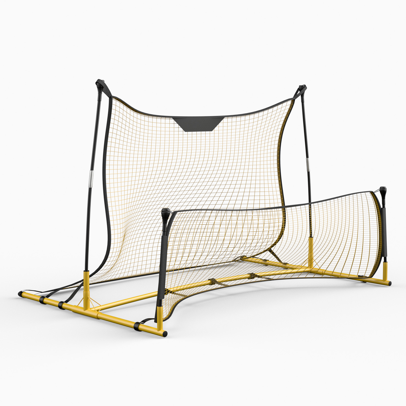 Portable Soccer Goal Trainer 2 in 1 Soccer Rebounder Net 6ft x 4ft