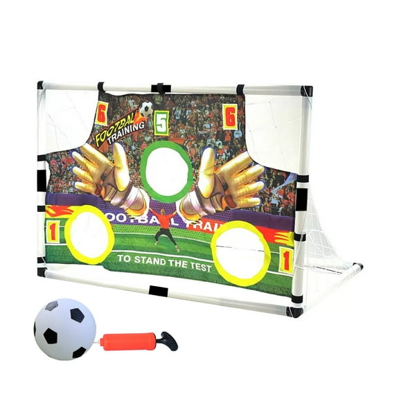 Portable Soccer Shoot Practice Net for Kids Football Training Goal with Ball And Pump Folding Soccer Goal for Indoor Outdoor Practice