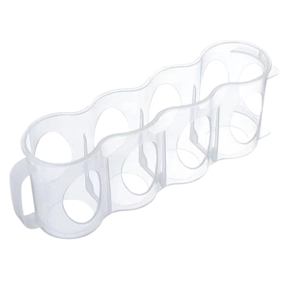 Portable Soda Can Organizer for Refrigerator Shelf, Beer Can Holder, Fridge Storage Sliding Rack, Clear Plastic