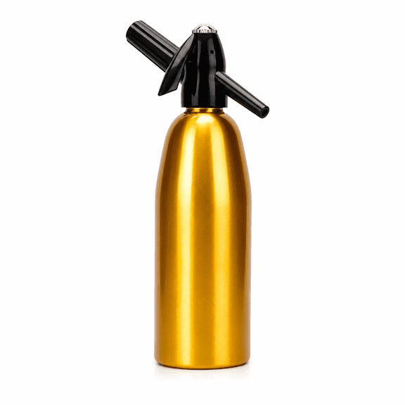 Portable Soda Maker and Sparkling Water Machine, Aluminum & PC, Home and Outdoor Use, Silver Compact Carbonation Device for DIY Fizzy Drinks