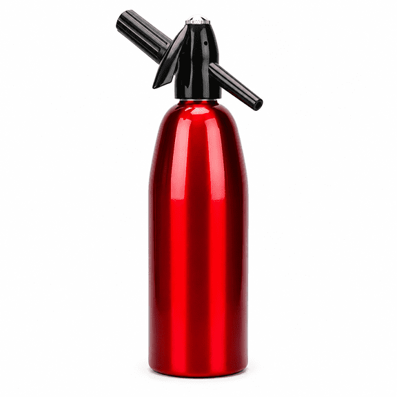 Portable Soda Maker and Sparkling Water Machine, Aluminum & PC, Home and Outdoor Use, Silver Compact Carbonation Device for DIY Fizzy Drinks