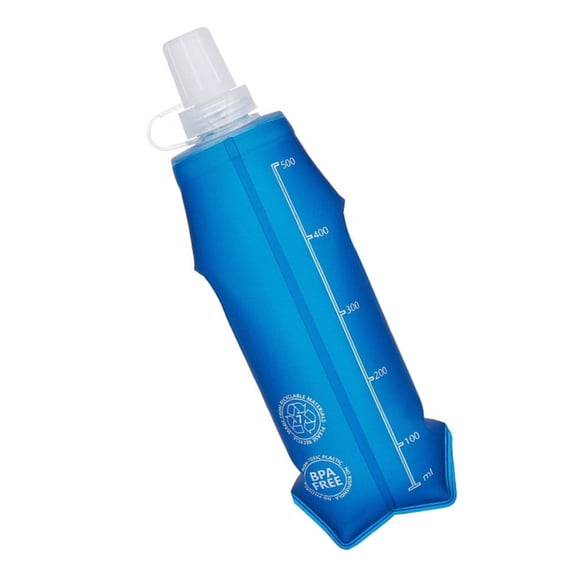 Portable Soft Flask Folding Water Bottle Light Weight Handheld Soft Water Bottle for Outdoor Running Cycling Climbing