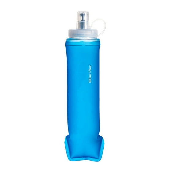 Portable Soft Flasks Folding Water Bottle Reusable Handheld Soft Water Bottle for Outdoor Running Cycling Climbing