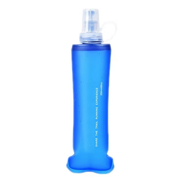 Portable Soft Flasks Folding Water Bottle Reusable Handheld Soft Water Bottle for Outdoor Running Cycling Climbing