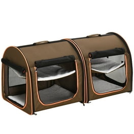 Gymax Double Compartment Pet Carrier Portable 3-in-1 Pet