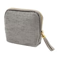 thumbnail image 1 of Portable Soft Zipper Travel Jewelry Pouch with 5 Divided Compartments, Anti Scratch Carry Case for Earring, Necklace, Bracelet & Small Accessory Safekeeping,5.11x4.33x1.18 Inch,Grey, 1 of 9