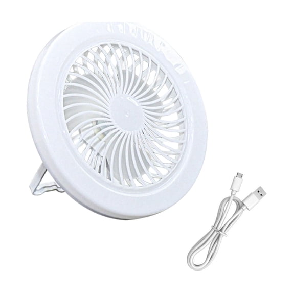 Portable Solar Camping Fan with LED Light, Manual Control Model, for Tent Patio and Power Outage Use, Multicolor, Without Remote