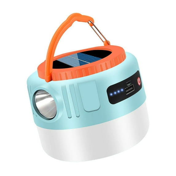 Portable Solar Camping Light USB Rechargeable Tent Lamp with Remote Control Emergencies Light for Home, Offices, Tent