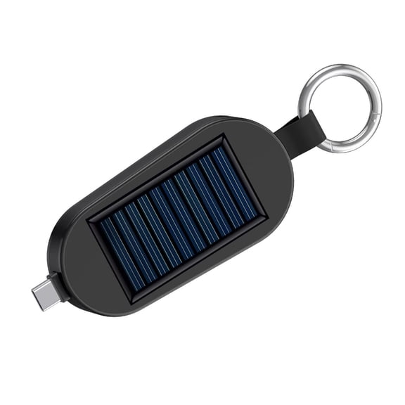 Portable Solar Charging Adapter With Type C Input And USB Output For Smartphones And Small Devices On The Go