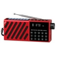 thumbnail image 1 of Portable Solar FM Radio with Bluetooth 5.3 Speaker, LED Light, and Recording for Outdoor Emergencies & Camping, 1 of 9