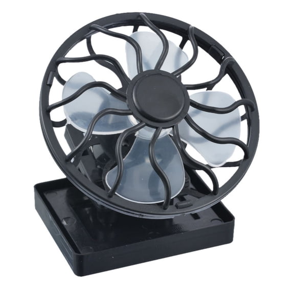 Portable Solar Fan with Clip for Travel and Outdoor Activities No Battery Needed Gray