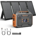 thumbnail image 1 of Portable Solar Generator, 300W Power Station with 60W Foldable Solar Panel, 280Wh Lithium Battery, Pure Sine Wave AC Outlet, for Home, RV, Camping, and Outdoor Adventures, 1 of 8